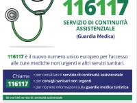 116117: nuovo numero Guardia Medica dal 18/11