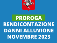 Calamità novembre 2023: proroga rendicontazione