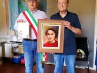 19 SETTEMBRE 2019 / Il pittore Enrico Fornaini dona al Comune un ritratto di Livia Gereschi