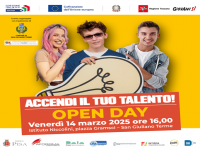 Accendi il tuo talento - Open Day venerdì 14/03