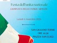 4 novembre: Giornata dell'Unità Nazionale e delle Forze Armate