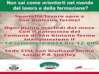 Inaugurazione dello Sportello Lavoro CISL a San Giuliano Terme