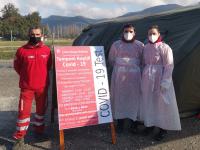 7 FEBBRAIO 2022 / Tamponi Covid-19, operativo il "drive through" della Croce Rossa a Pontasserchio